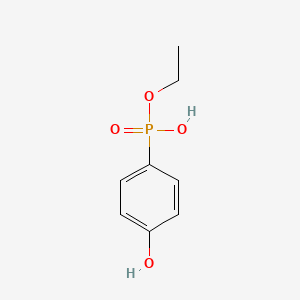 Phosphonic acid, (4-hydroxyphenyl)-, monoethyl ester