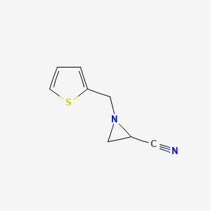 1-[(Thiophen-2-yl)methyl]aziridine-2-carbonitrile