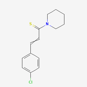 3-(4-Chlorophenyl)-1-(piperidin-1-yl)prop-2-ene-1-thione