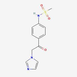 Methanesulfonamide, N-(4-(1H-imidazol-1-ylacetyl)phenyl)-