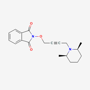 1H-Isoindole-1,3(2H)-dione, 2-((4-(2,6-dimethyl-1-piperidinyl)-2-butynyl)oxy)-, cis-