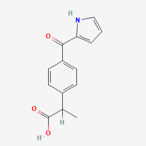 2-[4-(1H-pyrrole-2-carbonyl)phenyl]propanoic acid