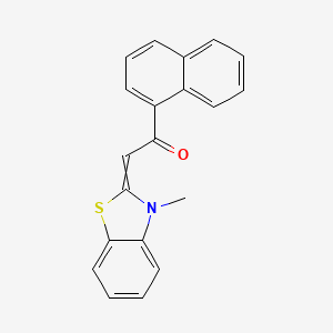 2-(3-Methyl-1,3-benzothiazol-2(3H)-ylidene)-1-(naphthalen-1-yl)ethan-1-one