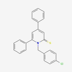 2(1H)-Pyridinethione, 1-((4-chlorophenyl)methyl)-4,6-diphenyl-