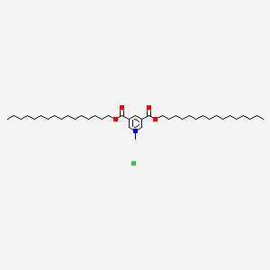 Pyridinium, 3,5-bis[(hexadecyloxy)carbonyl]-1-methyl-, chloride