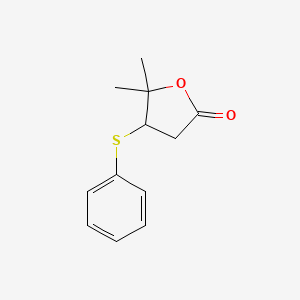 2(3H)-Furanone, dihydro-5,5-dimethyl-4-(phenylthio)-