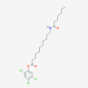 2,4,5-Trichlorophenyl 11-(heptanoylamino)undecanoate