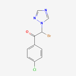 2-Bromo-1-(4-chlorophenyl)-2-(1H-1,2,4-triazol-1-yl)ethan-1-one