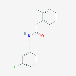 N-[2-(3-Chlorophenyl)propan-2-yl]-2-(2-methylphenyl)acetamide