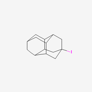 molecular formula C14H19I B15438397 4-Iododiamantane 