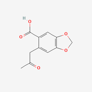 6-(2-Oxopropyl)-2H-1,3-benzodioxole-5-carboxylic acid