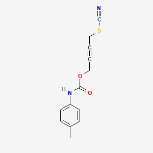 4-thiocyanatobut-2-ynyl N-(4-methylphenyl)carbamate