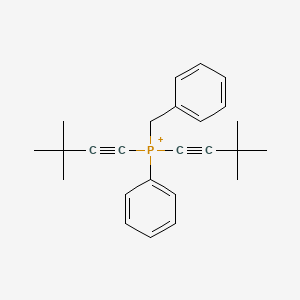 Benzyl-bis(3,3-dimethylbut-1-ynyl)-phenylphosphanium