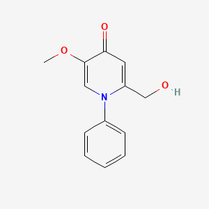 2-(Hydroxymethyl)-5-methoxy-1-phenylpyridin-4(1H)-one