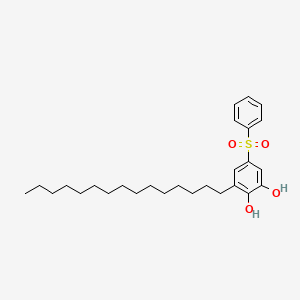 3-Pentadecyl-5-(phenylsulfonyl)catechol