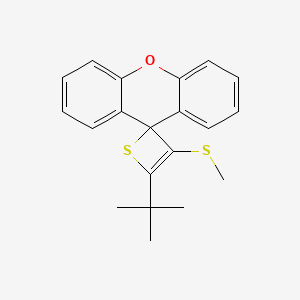 Spiro[2H-thiete-2,9'-[9H]xanthene], 4-(1,1-dimethylethyl)-3-(methylthio)-