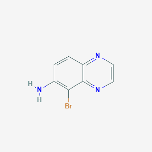 molecular formula C8H6BrN3 B154387 5-溴喹喔啉-6-胺 CAS No. 134892-45-8