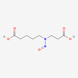 5-(2-Carboxyethylnitrosamino)pentanoic acid