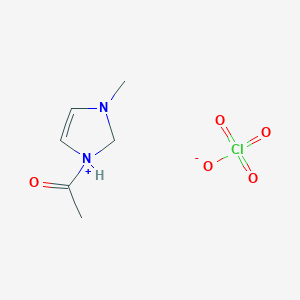 1-Acetyl-3-methyl-2,3-dihydro-1H-imidazol-1-ium perchlorate