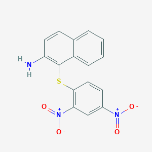 1-[(2,4-Dinitrophenyl)sulfanyl]naphthalen-2-amine