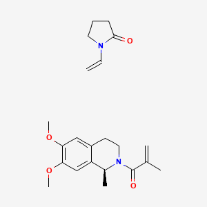 molecular formula C22H30N2O4 B15438954 Vinylpyrrolidinone-salsolidinemethacrylate CAS No. 77288-29-0