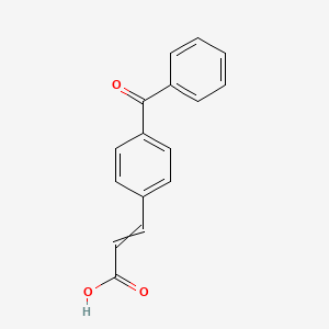 molecular formula C16H12O3 B15438967 3-(4-Benzoylphenyl)prop-2-enoic acid CAS No. 74839-99-9