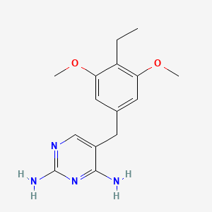 5-[(4-Ethyl-3,5-dimethoxyphenyl)methyl]pyrimidine-2,4-diamine