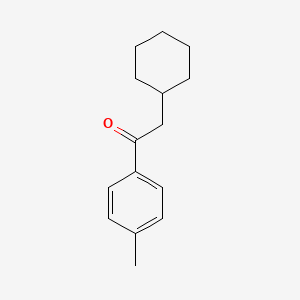 molecular formula C15H20O B15439039 2-Cyclohexyl-1-(4-methylphenyl)ethan-1-one CAS No. 79650-21-8