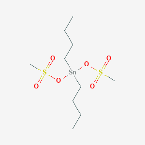 molecular formula C10H24O6S2Sn B15439252 Stannane, bis((methylsulfonyl)oxy)dibutyl- CAS No. 73927-86-3