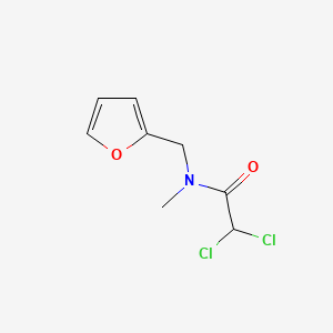 molecular formula C8H9Cl2NO2 B15439353 Acetamide, 2,2-dichloro-N-(2-furanylmethyl)-N-methyl- CAS No. 75228-68-1