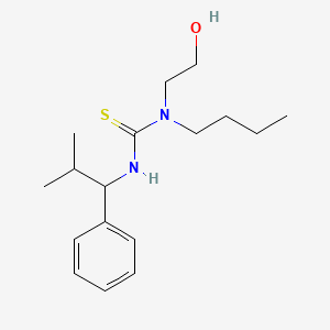 N-Butyl-N-(2-hydroxyethyl)-N'-(2-methyl-1-phenylpropyl)thiourea