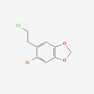 5-Bromo-6-(2-chloroethyl)-1,3-benzodioxole