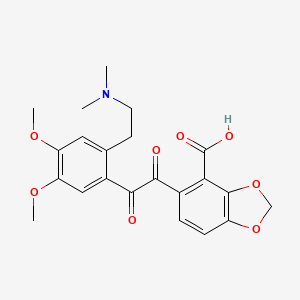 5-[{2-[2-(Dimethylamino)ethyl]-4,5-dimethoxyphenyl}(oxo)acetyl]-2H-1,3-benzodioxole-4-carboxylic acid