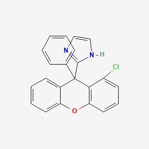 1H-Imidazole, 2-(1-chloro-9-phenyl-9H-xanthen-9-yl)-