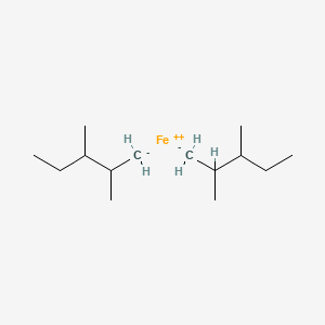 Iron(2+);2-methanidyl-3-methylpentane