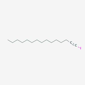 molecular formula C15H27I B15439499 1-Pentadecyne, 1-iodo- CAS No. 78076-36-5