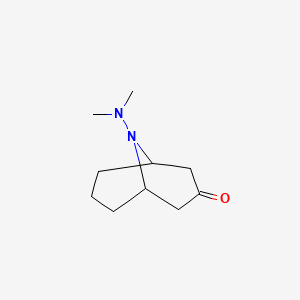 9-Azabicyclo(3.3.1)nonan-3-one, 9-dimethylamino-