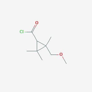 2-(Methoxymethyl)-2,3,3-trimethylcyclopropane-1-carbonyl chloride