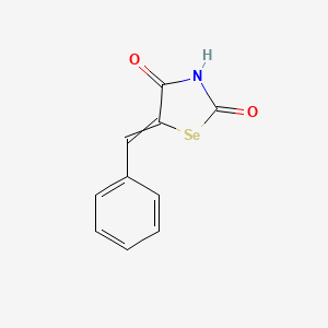 molecular formula C10H7NO2Se B15439526 5-Benzylidene-1,3-selenazolidine-2,4-dione CAS No. 77143-97-6