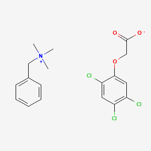 molecular formula C18H20Cl3NO3 B15439531 Benzyltrimethylammonium 2,4,5-trichlorophenoxyacetate CAS No. 73680-75-8