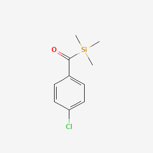 molecular formula C10H13ClOSi B15439588 Silane, (4-chlorobenzoyl)trimethyl- CAS No. 75748-10-6