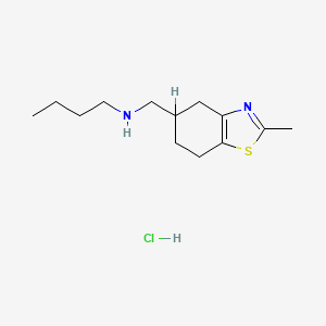 molecular formula C13H23ClN2S B15439597 4,5,6,7-Tetrahydro-N-butyl-2-methyl-5-benzothiazolemethanamine hydrochloride CAS No. 77529-14-7