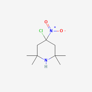 molecular formula C9H17ClN2O2 B15439613 4-Chloro-2,2,6,6-tetramethyl-4-nitropiperidine CAS No. 74731-05-8