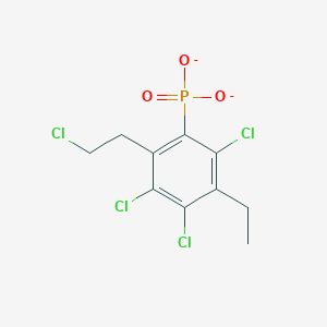 [2,4,5-Trichloro-6-(2-chloroethyl)-3-ethylphenyl]phosphonate