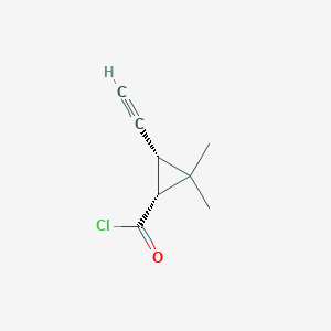 (1R,3R)-3-Ethynyl-2,2-dimethylcyclopropane-1-carbonyl chloride