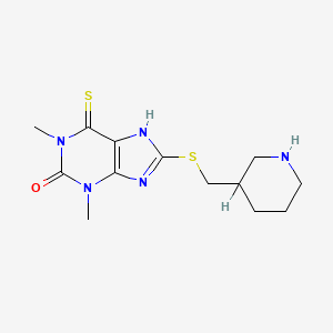 Theophylline, 8-(3-piperidylmethyl)thio-6-thio-