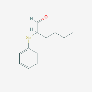 molecular formula C12H16OSe B15439717 Hexanal, 2-(phenylseleno)- CAS No. 78998-79-5