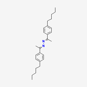 molecular formula C26H36N2 B15439738 1-(4-pentylphenyl)-N-[1-(4-pentylphenyl)ethylideneamino]ethanimine CAS No. 73019-18-8