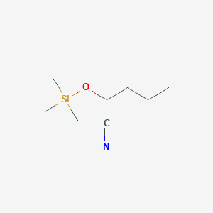 molecular formula C8H17NOSi B15439773 2-[(Trimethylsilyl)oxy]pentanenitrile CAS No. 78485-85-5