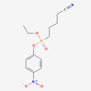 (4-Cyanobutyl)phosphonic acid ethyl p-nitrophenyl ester